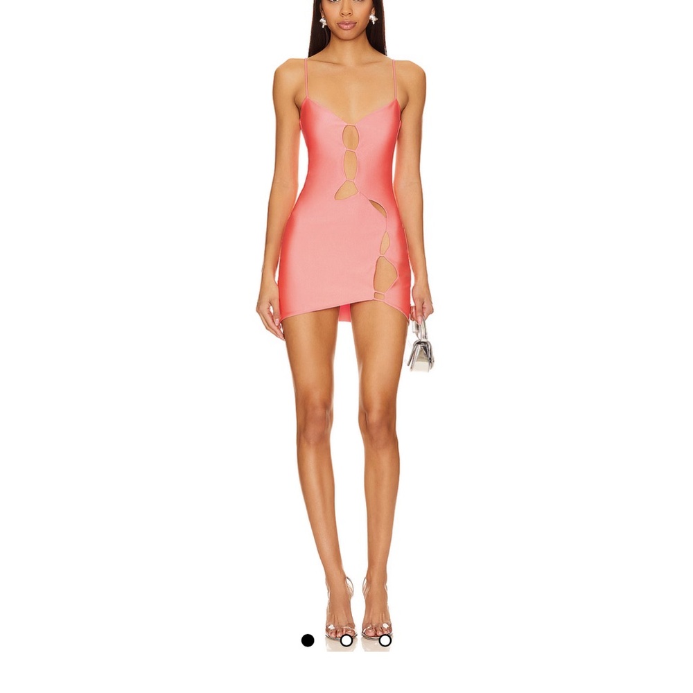 Elegant Pink Cut-Out Dress